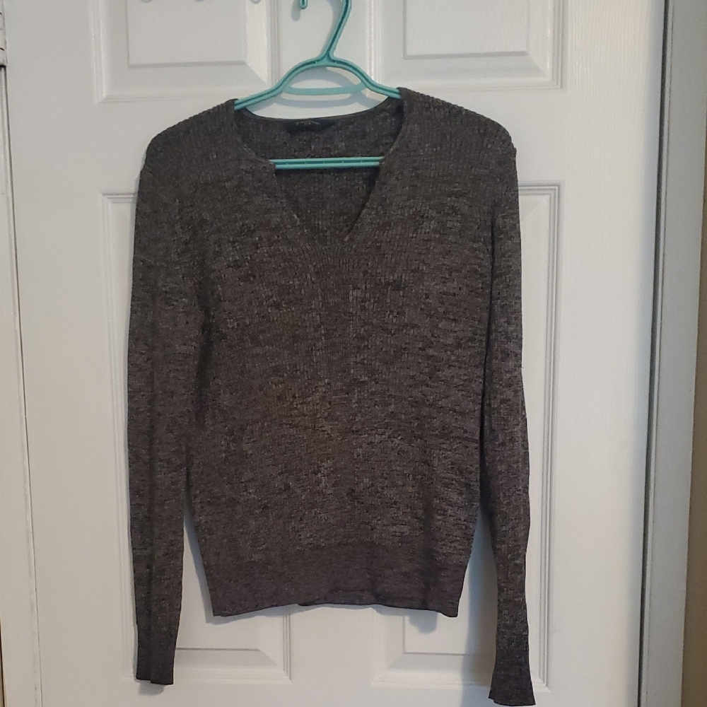 Denver Hayes Charcoal V-Neck Sweater